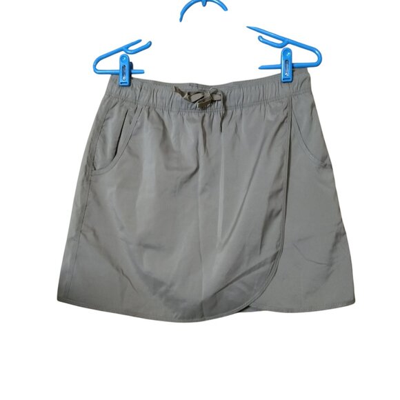 North River Outfitters Women's Small Pull On Faux Wrap Skort Khaki Pockets - Picture 1 of 6